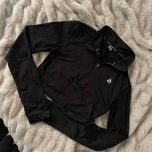 Cropped half zip-up
